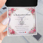 Collier Celestial Sunrise : pendentif en zircone cubique, acier inoxydable