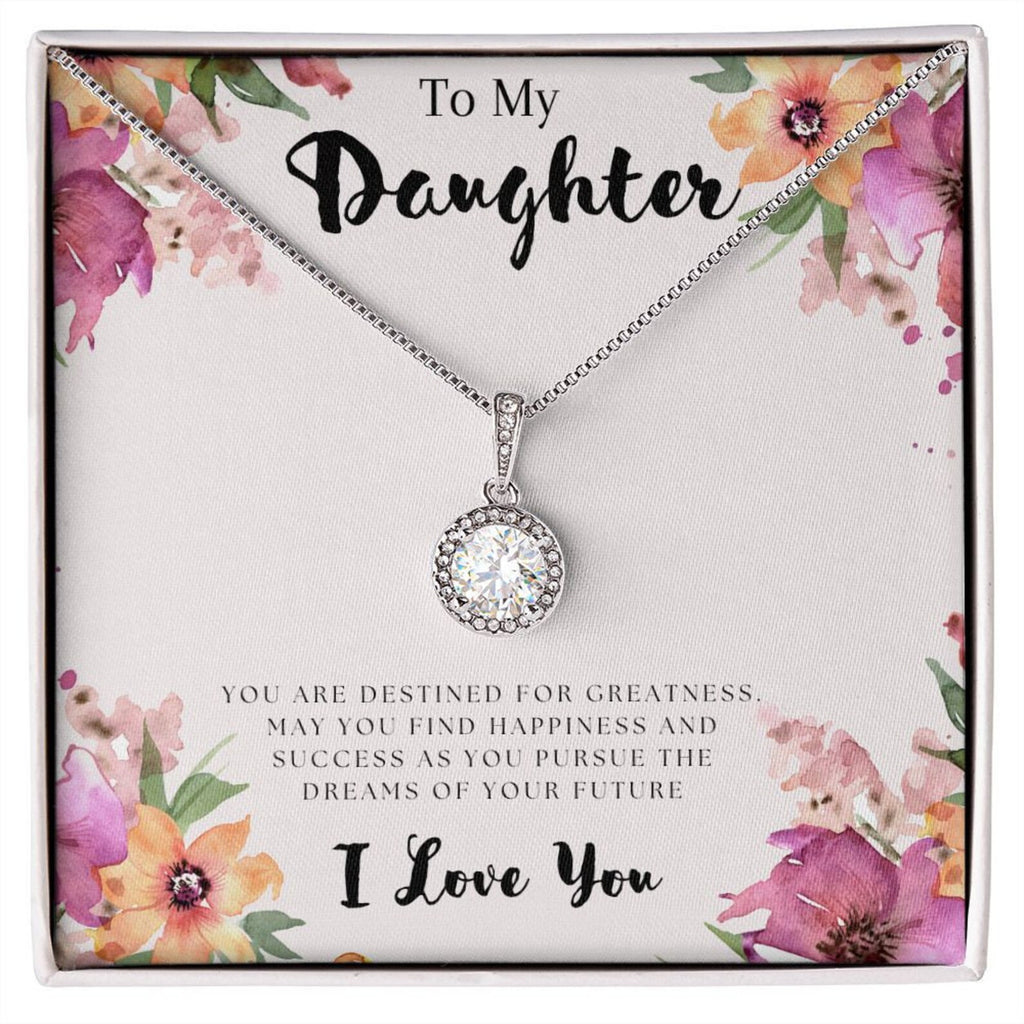 Collier Celestial Sunrise : pendentif en zircone cubique, acier inoxydable